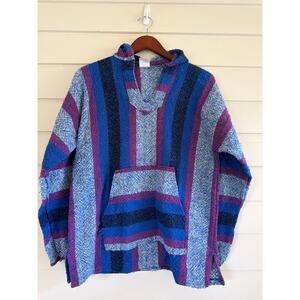 Bonfire Hippie Surfer Baja Hoodie Boho Unisex Pullover Free People Vibes L